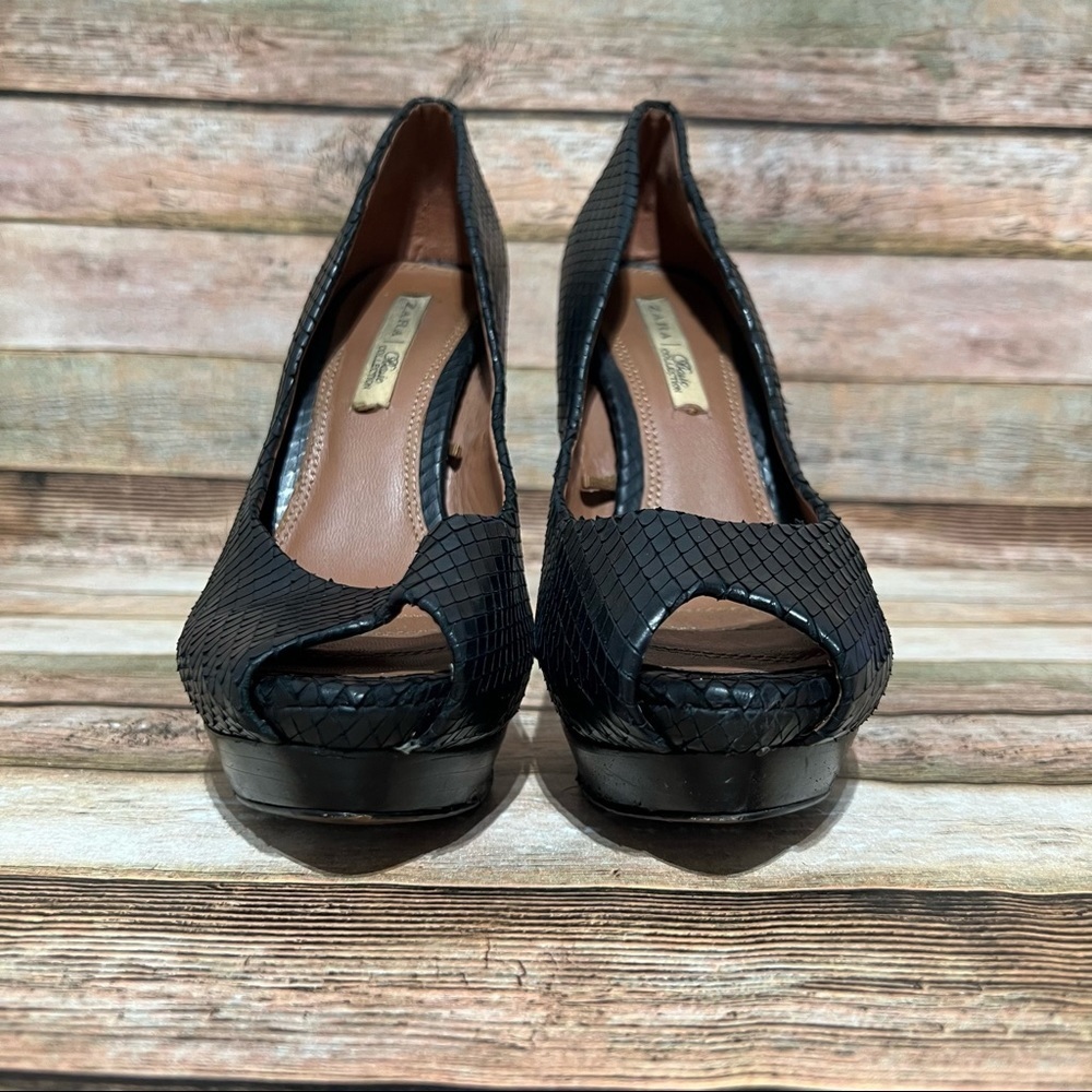 Zara Basic Collection Snake Skin Heels - image 5